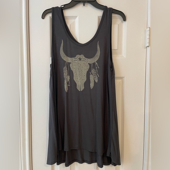 Vocal Tops - Vocal Rhinestone Tank Size Large NWT Bootbarn
